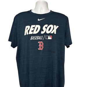 Boston Red Sox Men’s The Nike Tee DriFit Short Sleeve Shirt Blue XL